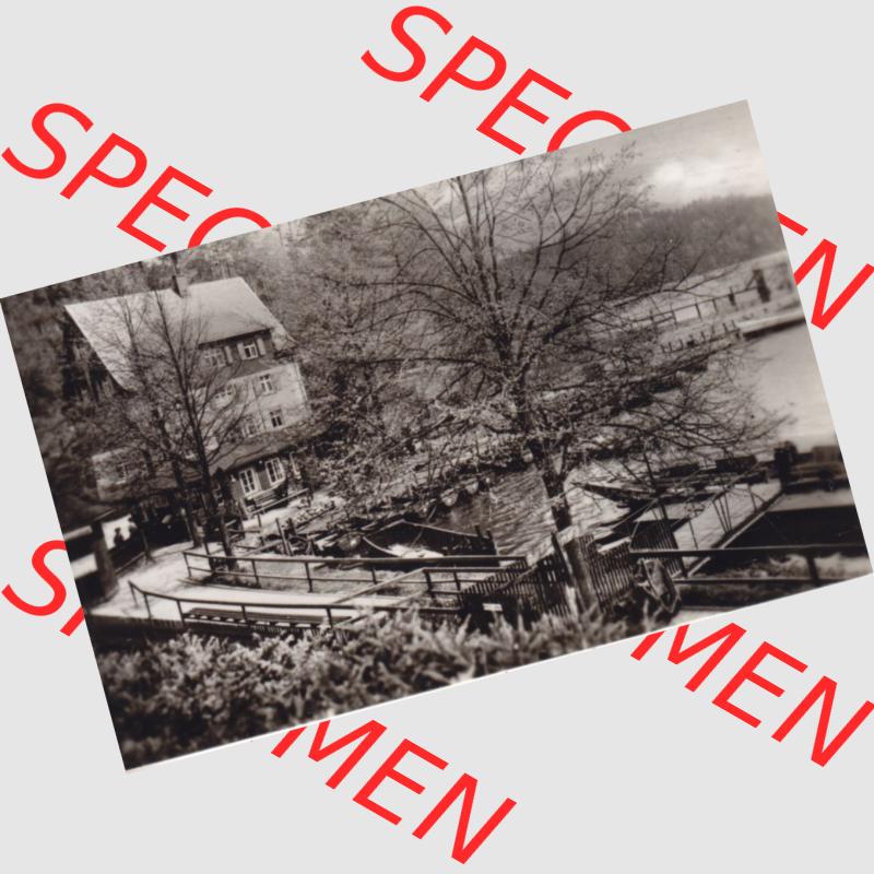 Fotos DDR, Bezirk Karl-Marx-Stadt, Kreis Hainichen, Talsperre Kriebstein 1971 aus Foto-Mappe vom Verlag Erhard Neubert KG Kriebstein - Bootstation. Fotos aus DDR-Zeiten Bezirk... Sammlung