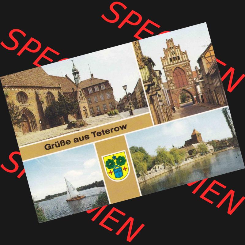 Ansichtskarte DDR Bezirk Neubrandenburg, Kreis Teterow, DDR Grüße aus Teterow 0,20 M 381273-88. Ansichtskarte bzw. Postkarte aus DDR-Zeiten Bezirk Neubrandenburg... Sammlung