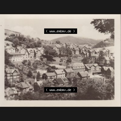 DDR Bezirk Suhl, Kreis Neuhaus am Rennweg, Stadt Lauscha mit 10 Echten Fotos aus Foto-Mappe von 1956, Ortsansicht. Foto-Abzüge aus DDR-Zeiten Bezirk Suhl der Deutschen Demokratischen... Sammlung
