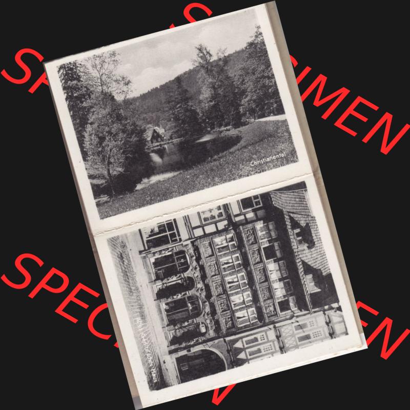Fotos DDR, Bezirk Magdeburg, Kreis Wernigerode, Stadt Wernigerode, 10 Ansichten-Leporello von Wernigerode Christianental und ein Haus. Fotos aus DDR-Zeiten Bezirk Magdeburg... Sammlung