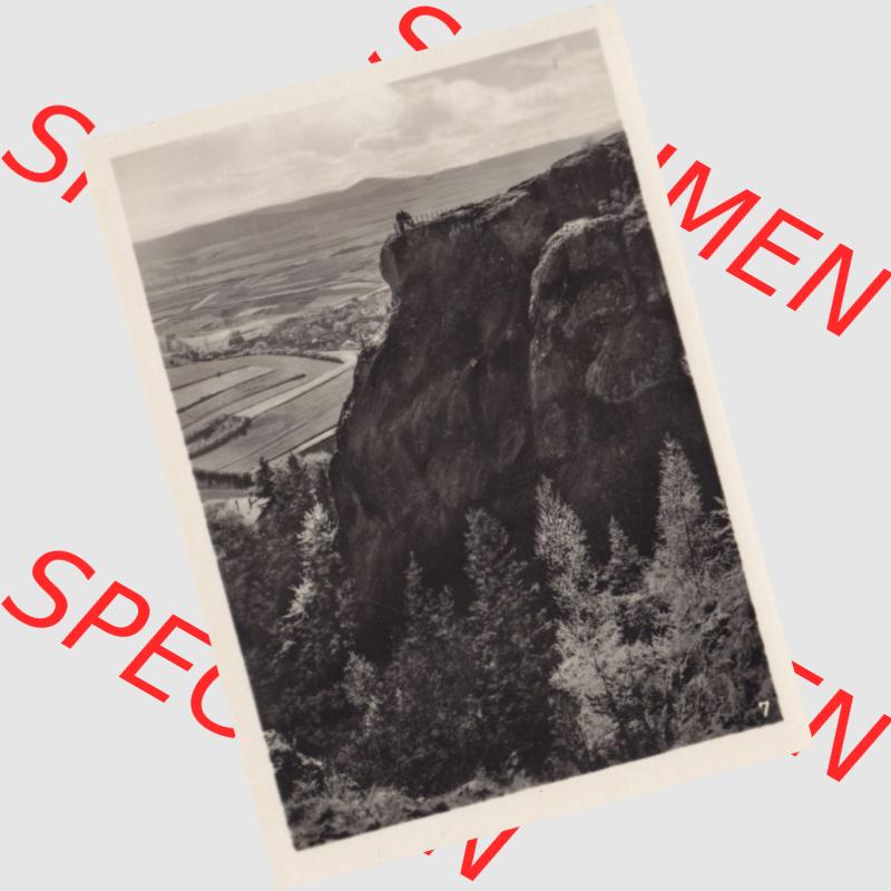 Echtes Foto der DDR Bezirk Suhl, Kreis Bad Salzungen, Stadt Bad Liebenstein, Foto-Mappe Altensteiner Höhle Thüringer Wald A 123 55, Nr. 7, Das Morgentor.... Sammlung