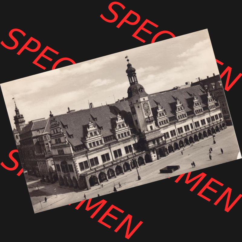 Ansichtskarten DDR Bezirk Leipzig, Leipzig Stadt in s/w - schwarzweiß, Altes Rathaus Nr. 6052, Dick-Foto-Verlag, Erlbach. Ansichtskarte bzw. Postkarte... Sammlung