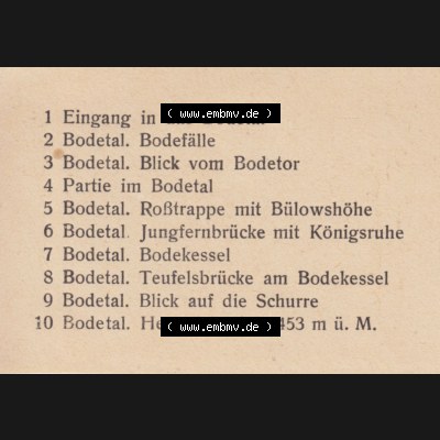 Fotos DDR, Bezirk Halle, Kreis Quedlinburg, Bodetal (Harz) Titel-Beschreibungen der Fotos. Foto-Abzüge aus DDR-Zeiten Bezirk Halle der Deutschen Demokratischen Republik... Sammlung