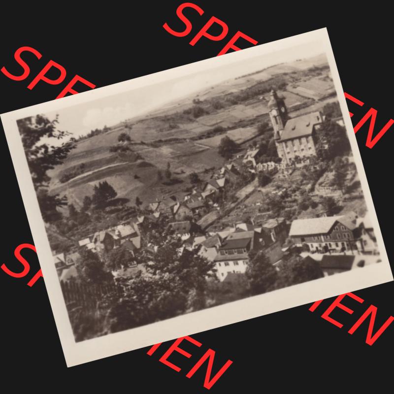 DDR Bezirk Suhl, Kreis Neuhaus am Rennweg, Stadt Lauscha mit 10 Echten Fotos aus Foto-Mappe von 1956, Lauscha Teilansicht in Thüringen. Foto-Abzüge aus DDR-Zeiten Bezirk... Sammlung