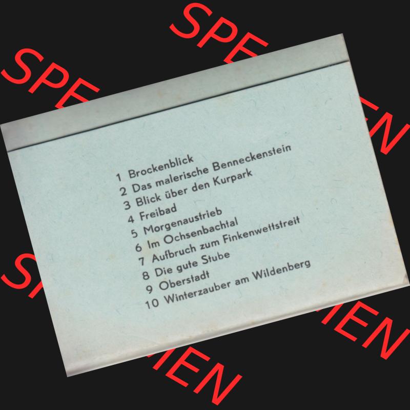 Fotos DDR, Bezirk Magdeburg, Kreis Wernigerode, Stadt Benneckenstein / Harz, Foto-Mappe mit 10 echte Photos Benennung der Fotos Benneckenstein - Harz. Fotos aus DDR-Zeiten... Sammlung