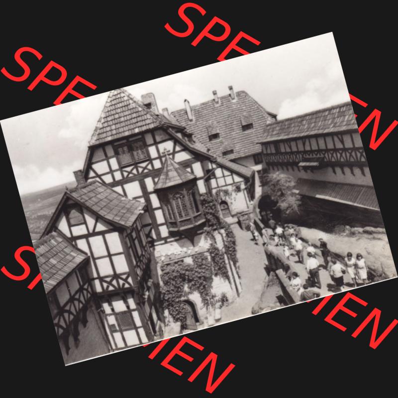 Fotos DDR, Bezirk Erfurt, Kreis Eisenach, Stadt Eisenach, Burg Wartburg mit 10 Foto-Ansichten-Mappe 1973 Wartburghof (1). Fotos aus DDR-Zeiten Bezirk Erfurt der... Sammlung