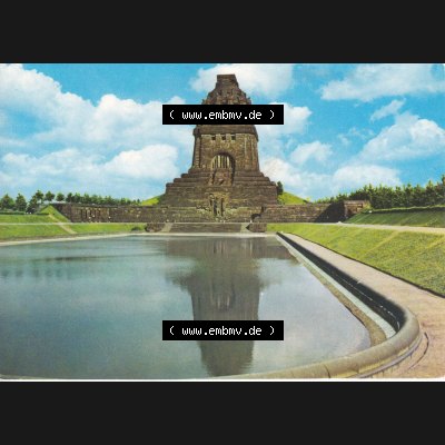 Ansichtskarten DDR Bezirk Leipzig, Leipzig Stadt in Farbe, Völkerschlacht-Denkmal, ungelaufen. Ansichtskarte bzw. Postkarte aus DDR-Zeiten Bezirk Leipzig der Deutschen... Sammlung