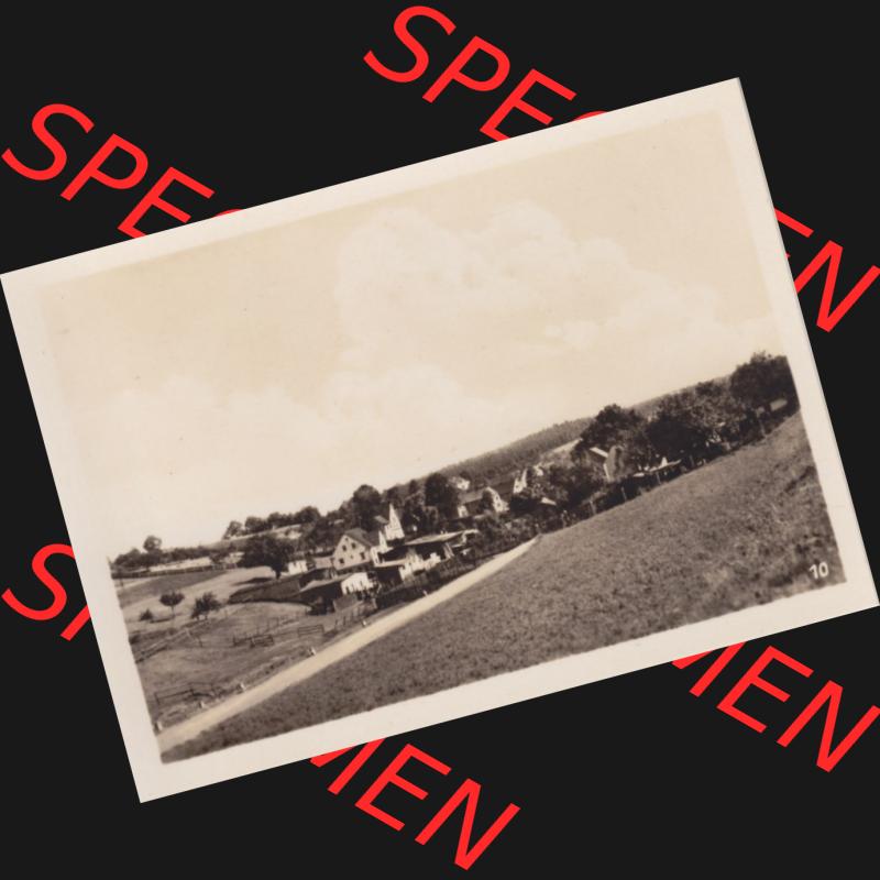 DDR Bezirk Gera, Landkreis Jena, Luftkurort Bad Klosterlausnitz, 10 Echt-Foto-Handabzüge, Albert Krebs, Leipzig S3 10) Blick von Bad Klosterlausnitz auf Weißenborn.... Sammlung