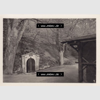 Echtes Foto der DDR Bezirk Suhl, Kreis Bad Salzungen, Stadt Bad Liebenstein, Foto-Mappe Altensteiner Höhle Thüringer Wald A 123 55, Nr. 1, Höhleneingang.... Sammlung