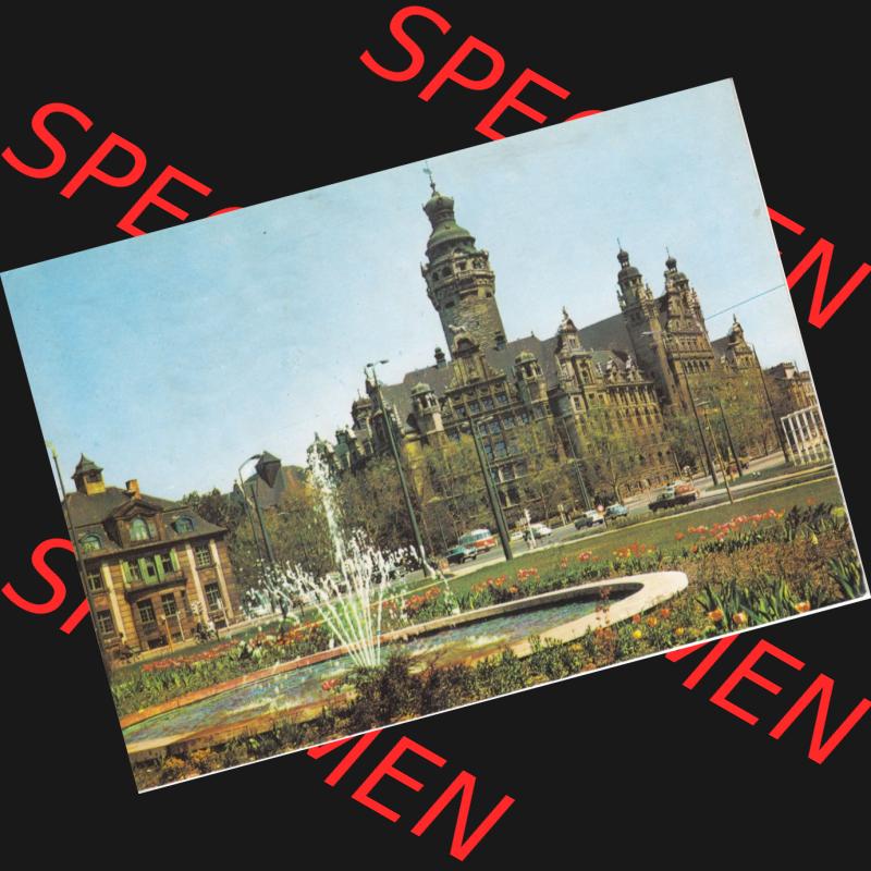 Ansichtskarten DDR Bezirk Leipzig, Leipzig Stadt in Farbe, Neues Rathaus, V-1-20-A1-42-71 1529, gelaufen Stempel der Briefmarke ist unklar. Ansichtskarte bzw. Postkarte... Sammlung