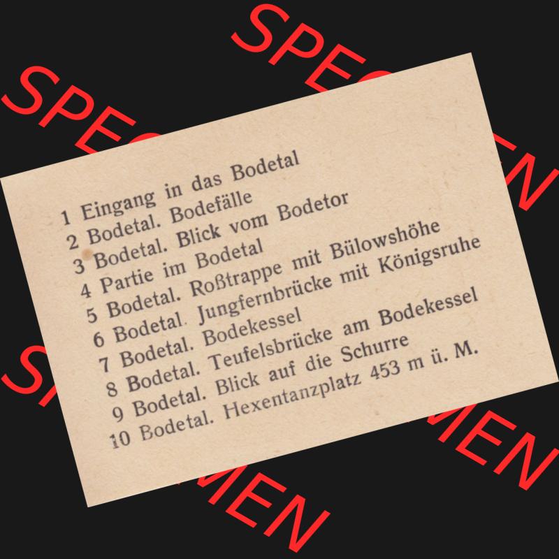 Fotos DDR, Bezirk Halle, Kreis Quedlinburg, Bodetal (Harz) Titel-Beschreibungen der Fotos. Foto-Abzüge aus DDR-Zeiten Bezirk Halle der Deutschen Demokratischen Republik... Sammlung