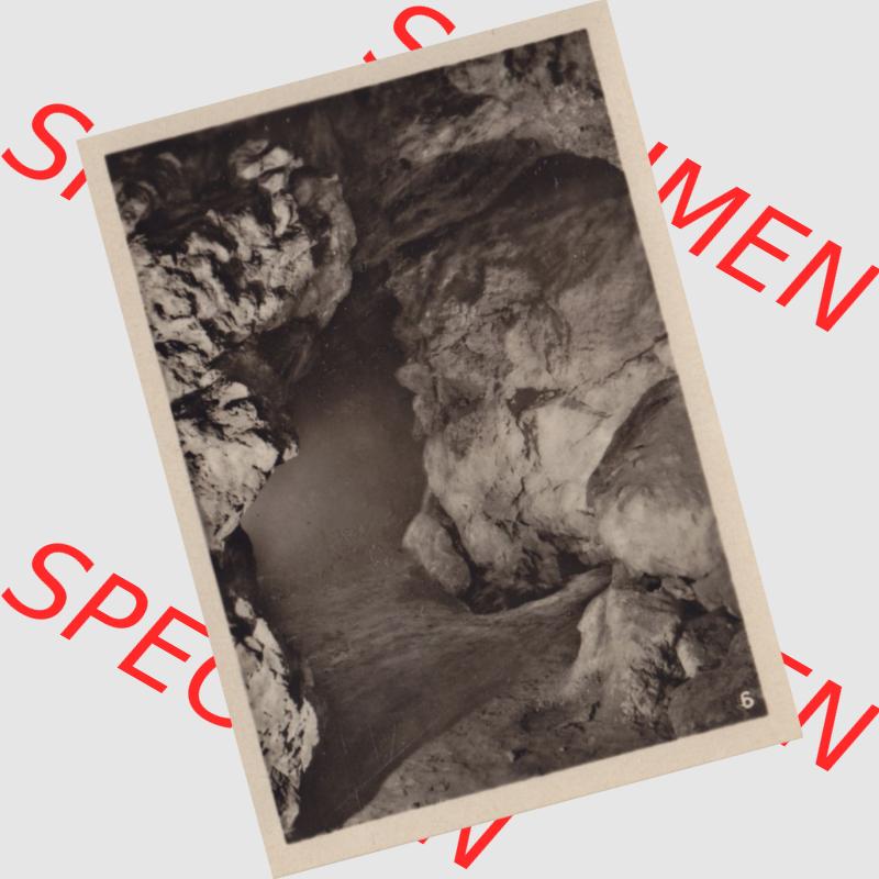 Echtes Foto der DDR Bezirk Suhl, Kreis Bad Salzungen, Stadt Bad Liebenstein, Foto-Mappe Altensteiner Höhle Thüringer Wald A 123 55, Nr. 6, Neu erschlossener... Sammlung