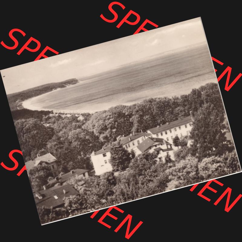Fotos der DDR Bezirk Rostock, Kreis Rügen, Ostseebad Göhren 1970, Foto Mappe Göhren auf Rügen mit 10 Fotos / Ansichten Göhren Teilansicht. Fotos aus... Sammlung
