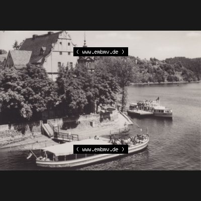 Fotos DDR Bezirk Gera, Kreis Schleiz, Stadt Saalburg-Ebersdorf, Ortsteil Saalburg 1968, 10 Dick-Fotos vom Dick-Foto-Verlag Erlbach i. V., Foto-Mappe 5057 HO-Hotel... Sammlung