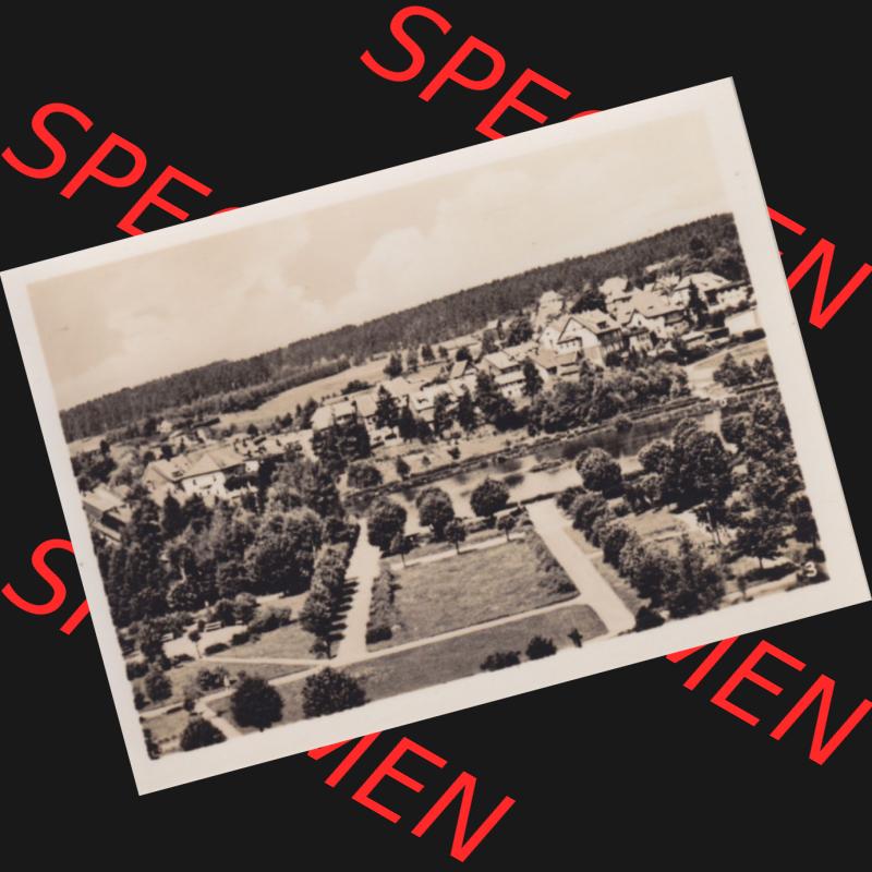 Fotos DDR, Bezirk Magdeburg, Kreis Wernigerode, Stadt Benneckenstein / Harz, Foto-Mappe mit 10 echte Photos 3. Blick über den Kurpark. Fotos aus DDR-Zeiten... Sammlung