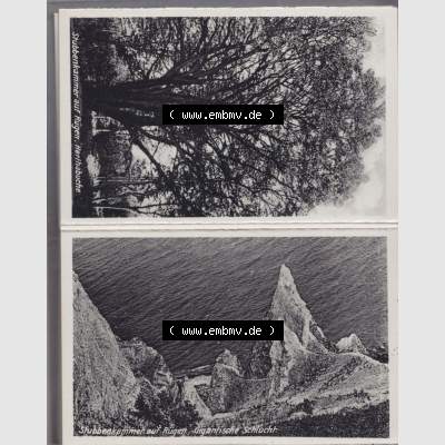 Fotos DDR Bezirk Rostock, Kreis Rügen, Insel Rügen Stubbenkammer, Leporello, 12 Originalaufnahmen, Verlag Hermann Marre, Kunstverlag Berlin W 30, Stubbenkammer... Sammlung