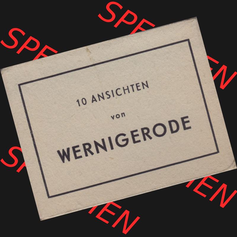 Fotos DDR, Bezirk Magdeburg, Kreis Wernigerode, Stadt Wernigerode, 10 Ansichten-Leporello von Wernigerode Umschlag für 10 Fotos von Werningerode. Fotos aus DDR-Zeiten... Sammlung