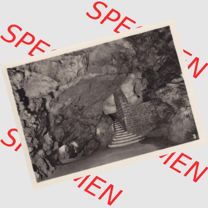 Echtes Foto der DDR Bezirk Suhl, Kreis Bad Salzungen, Stadt Bad Liebenstein, Foto-Mappe Altensteiner Höhle Thüringer Wald A 123 55, Nr. 3, Der Dom.... Sammlung