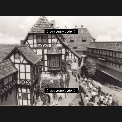 Fotos DDR, Bezirk Erfurt, Kreis Eisenach, Stadt Eisenach, Burg Wartburg mit 10 Foto-Ansichten-Mappe 1973 Wartburghof (1). Fotos aus DDR-Zeiten Bezirk Erfurt der... Sammlung