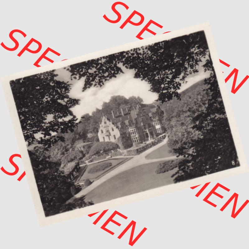 Echtes Foto der DDR Bezirk Suhl, Kreis Bad Salzungen, Stadt Bad Liebenstein, Foto-Mappe Altensteiner Höhle Thüringer Wald A 123 55, Nr. 8, Handwerker-Erholungsheim... Sammlung