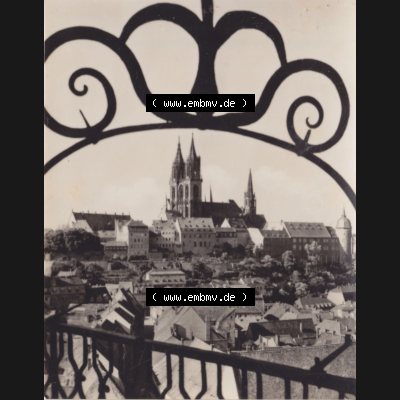 Fotos DDR Bezirk Dresden, Kreis Meißen, Stadt Meißen, Foto-Mappe von 1959, Meissen die Tausendjährige Stadt an der Elbe, Blick vom Rundgang der Frauenkirche.... Sammlung