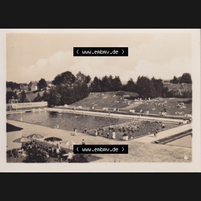 Fotos DDR, Bezirk Magdeburg, Kreis Wernigerode, Stadt Benneckenstein / Harz, Foto-Mappe mit 10 echte Photos 4. Freibad. Fotos aus DDR-Zeiten Bezirk Magdeburg der... Sammlung