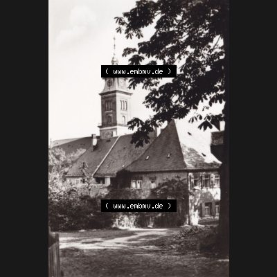 DDR Bezirk Karl-Marx-Stadt, Kreis Flöha, Stadt Augustusburg, VEB Verlag Bildpostkarten 901 Karl-Marx-Stadt, Augustusburg im Erzgebirge Kirche, Foto im Hochformat.... Sammlung
