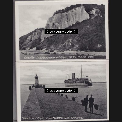 Fotos DDR Bezirk Rostock, Kreis Rügen, Insel Rügen Stubbenkammer, Leporello, 12 Originalaufnahmen, Verlag Hermann Marre, Kunstverlag Berlin W 30, Stubbenkammer,... Sammlung
