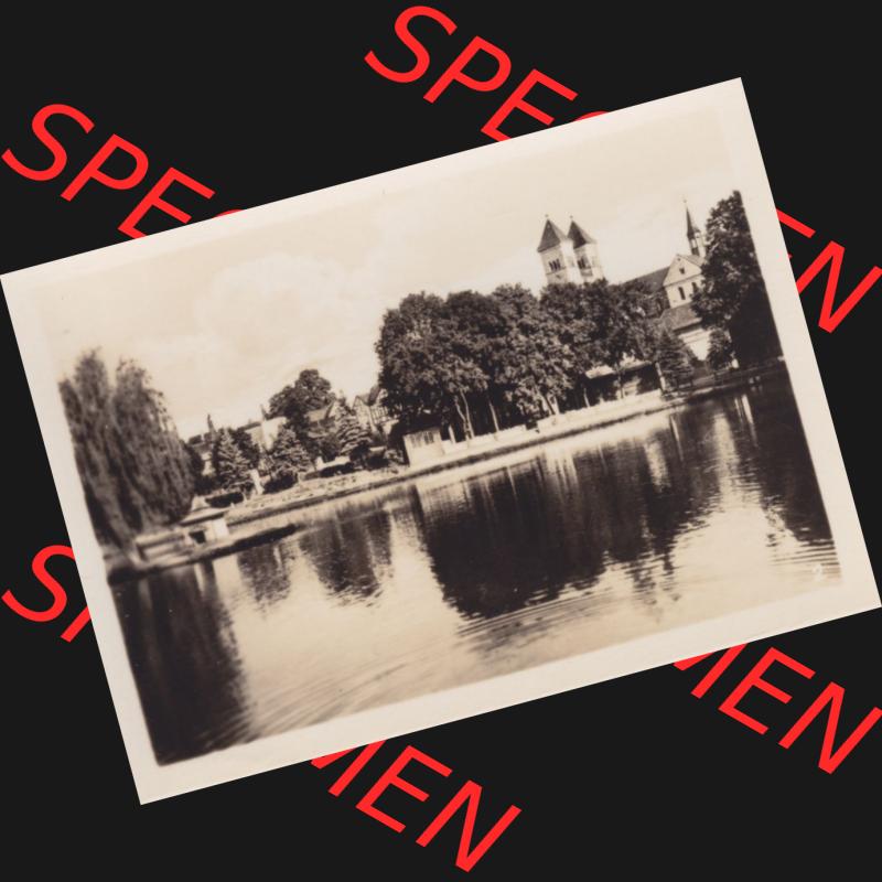 DDR Bezirk Gera, Landkreis Jena, Luftkurort Bad Klosterlausnitz, 10 Echt-Foto-Handabzüge, Albert Krebs, Leipzig S3 2) Klosterteich. Foto-Handabzüge aus... Sammlung