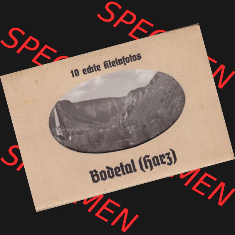 Fotos DDR, Bezirk Halle, Kreis Quedlinburg, Bodetal (Harz) Umschlag Bodetal. Foto-Abzüge aus DDR-Zeiten Bezirk Halle der Deutschen Demokratischen Republik vom Bezirk... Sammlung