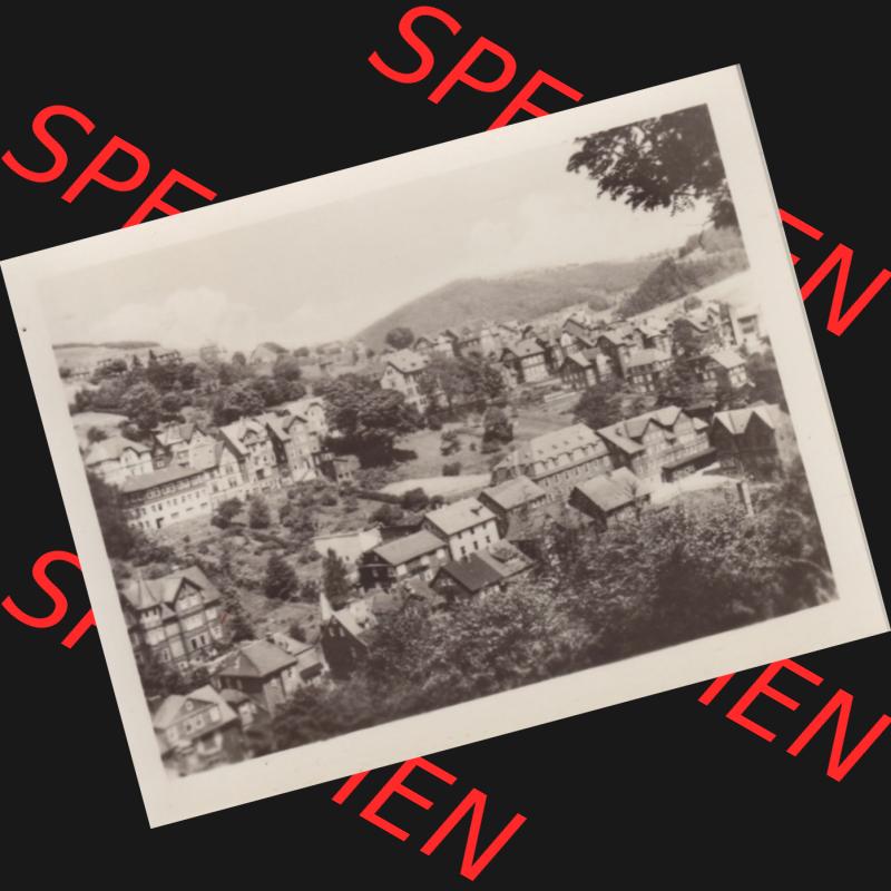 DDR Bezirk Suhl, Kreis Neuhaus am Rennweg, Stadt Lauscha mit 10 Echten Fotos aus Foto-Mappe von 1956, Ortsansicht. Foto-Abzüge aus DDR-Zeiten Bezirk Suhl der Deutschen Demokratischen... Sammlung