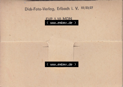 Dick-Foto-Verlag, Erlbach Umschlag-Mappe, DDR-Zeiten Bezirk Karl-Marx-Stadt Sammlung