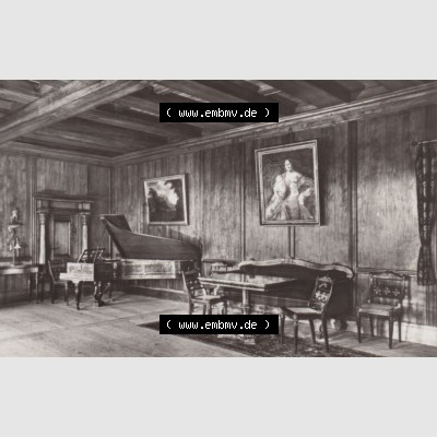 Fotos der DDR, Bezirk Karl-Marx-Stadt, Kreis Auerbach, Burg Falkenstein 1979, Herrschaftliches Wohnzimmer Biedermeier um 1840. Fotos aus DDR-Zeiten Bezirk Karl-Marx-Stadt... Sammlung