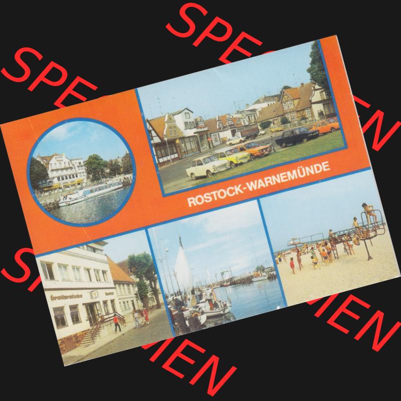 Ansichtskarten DDR Bezirk Rostock, Stadtkreis Rostock, Hansestadt Rostock-Warnemünde (Mappe) Umschlag und Ansichtskarten, Rostock Warnemünde (1).... Sammlung