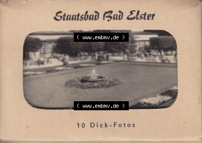 Staatsbad Bad Elster Umschlag-Mappe, DDR-Zeiten Bezirk Karl-Marx-Stadt Sammlung