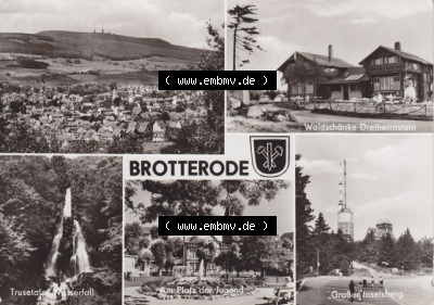 Fotos DDR, Bezirk Erfurt, Kreis Gotha, Allgemein Brotterode Großer Inselberg, Mehrbildkarte (1) Sammlung