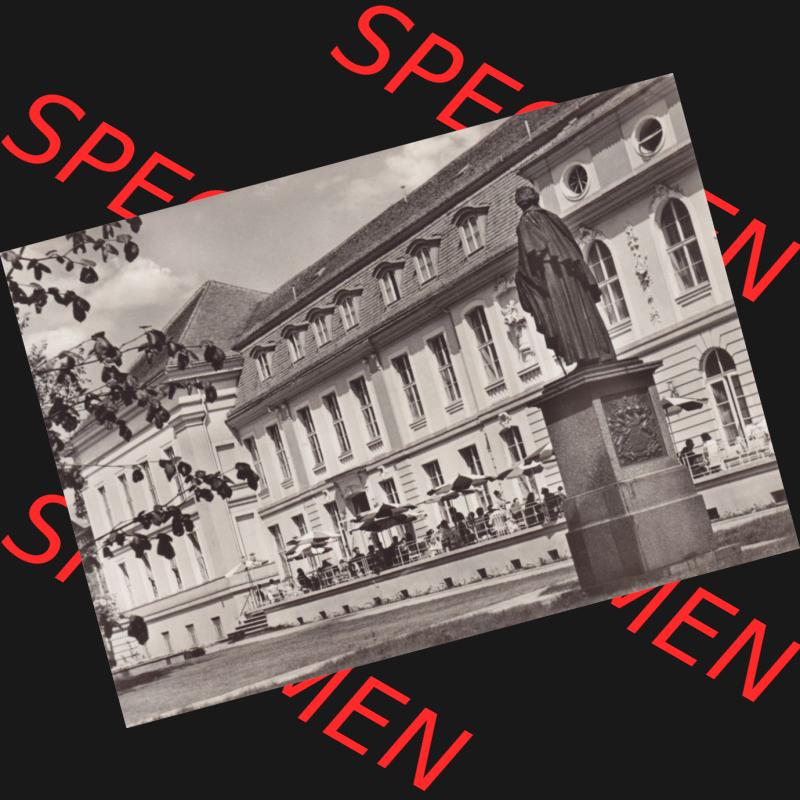 Ansichtskarten DDR Bezirk Berlin, Stadt Berlin in s/w 1964, Berlin Hauptstadt der Deutschen Demokratischen Republik. Stadtansichten der Stadt Berlin, mit alter Ansicht in Schwarzweiß... Sammlung