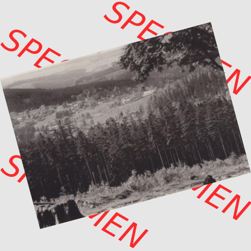 Fotos DDR Bezirk Dresden, Osterzgebirge 1974, Kurort Bärenfels, Blick von der Teilkoppe. Alte Foto Ansichten, Foto-Mappe vom Verlag VEB-Foto-Verlag, 9934 Erlbach... Sammlung