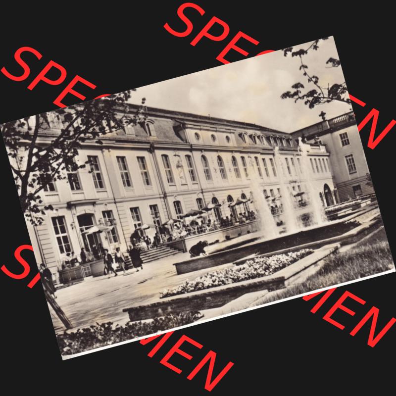 Ansichtskarten DDR Bezirk Berlin, Stadt Berlin in s/w / schwarzweiß, Graphokopie H. Sander K.G. Berlin 1964, Opern-Café in Berlin. Stadtansichten... Sammlung