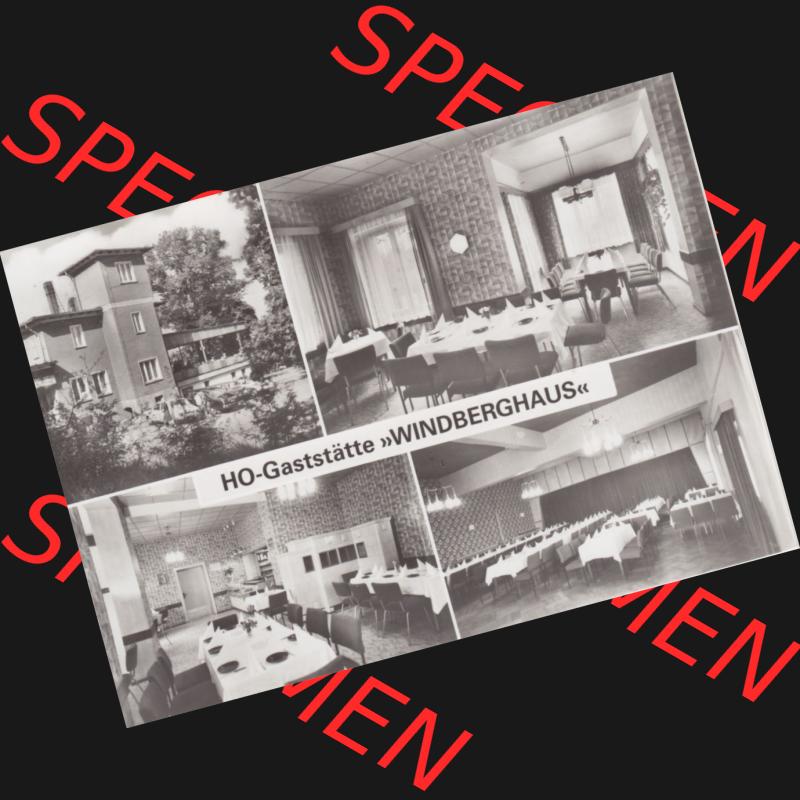 Alte Historische Ansichtskarte DDR Bezirk Karl-Marx-Stadt, Kreis Zwickau, Stadt Zwickau der DDR, Zwickauer HO-Gaststätten 1983, Werdauer Straße HO-Gaststätte Windberghaus.... Sammlung