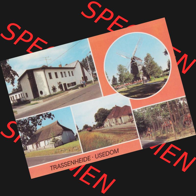 Ansichtskarte DDR Bezirk Rostock, Kreis Wolgast, Trassenheide Usedom 1986, Gaststätte Seeklause, Mühle Jugend-Erholungszentrum des VEB Carl-Zeiss-Jena. Alte Ansichtskarte... Sammlung