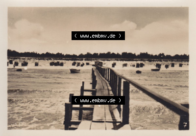 Foto DDR Bezirk Rostock, Kreis Ribnitz-Damgarten, Ostseebad Prerow Mappe in s/w 1975, 7. Strand. Altes Foto aus Mappe mit 10 Echte... Sammlung
