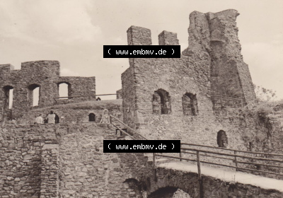 Fotos DDR, Bezirk Karl-Marx-Stadt, Kreis Brand-Erbisdorf, Klein-Stadt Frauenstein Frauenstein, Burgruine. Fotos in s/w bzw. in... Sammlung