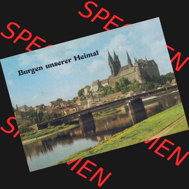 Ansichtskarten DDR Burgen unserer Heimat 1990, Meißen, Dom und Albrechtsburg. Alte Ansichtskarten aus einer Mappe aus dem Jahr 1990 der DDR, Produziert und vertrieben in... Sammlung