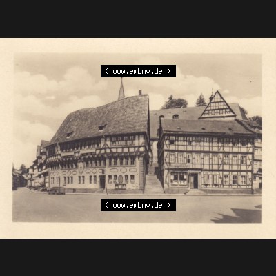 Fotos DDR Bezirk Halle, Kreis Sangerhausen, Luftkurort Stolberg im Harz, Markt. Vom Verlag Erhard Neubert KG, Chemnitz zu DDR-Zeiten in der DDR ausgegeben. Sammlung
