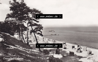 Alte Ansichtskarte mit einer Ansicht vom Ostseebad Lubmin zu DDR-Zeiten Sammlung