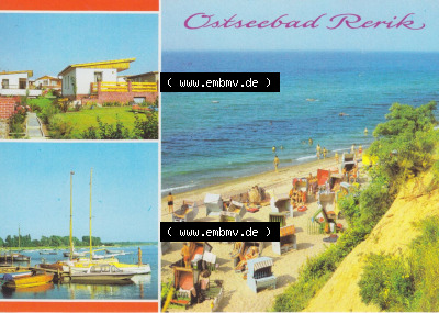 Kreis Bad Doberan, Ostseebad Rerik 1982, Bungalow-Siedlung, Salzhaff, Strand, Alte Ansichtskarte der DDR Bezirk Rostock, Kreis... Sammlung