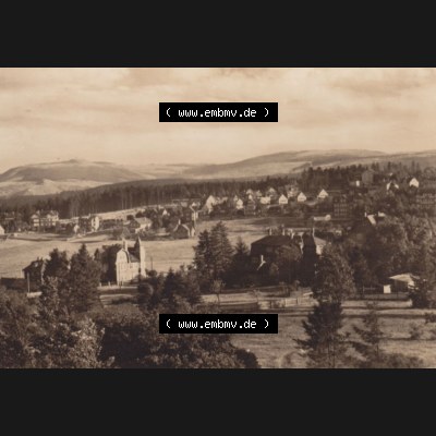 Alte Fotos DDR Bezirk Suhl, Kreis Schmalkalden-Meiningen, Stadt Oberhof Ansicht von 1962, 5511 Oberhof in Thüringen. Sammlung