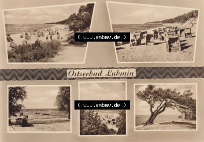 Alte Ansichtskarte mit einer Ansicht vom Ostseebad Lubmin zu DDR-Zeiten Sammlung