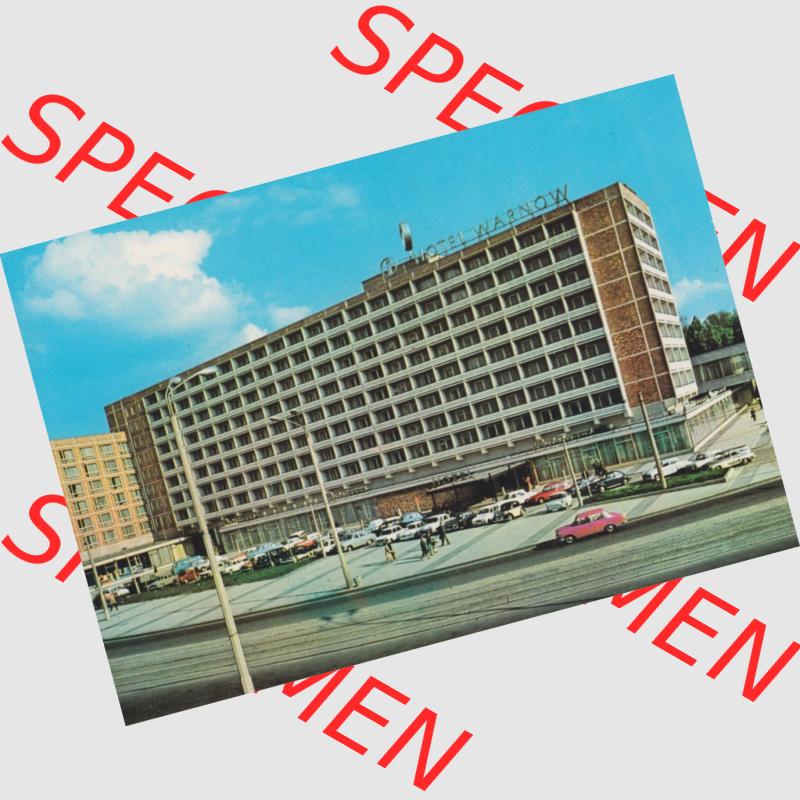 Ansichtskarten DDR Bezirk Rostock, Stadtkreis Rostock, Hansestadt Rostock 1985, Interhotel Warnow. Alte Ansicht in der DDR Bezirk Rostock, Stadtkreis Rostock, Hansestadt... Sammlung